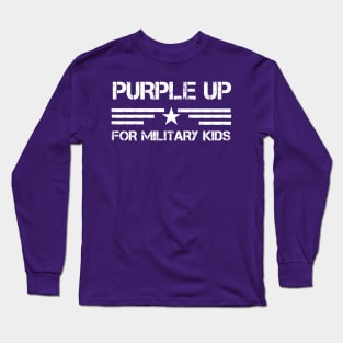 Purple Up For Military Kids - Month of the Military Child 2023 Long Sleeve T-Shirt